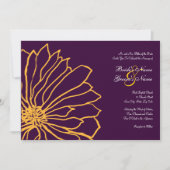 Uitnodiging tot het uitzenden van Paarse en gele b (Voorkant)