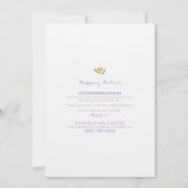 Uitnodiging tot het uitzenden van Paarse en gele b (Achterkant)