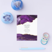 Uitnodiging tot het uitzenden van Paarse en gouden Flyer (Enkel)