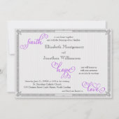 Uitnodiging tot het uitzenden van Paarse Faith Hop (Achterkant)