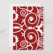 Uitnodiging tot het uitzenden van prijzige rode en (Achterkant)