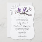  uitnodiging tot het uitzenden van  pruimenvogels  (Voorkant)