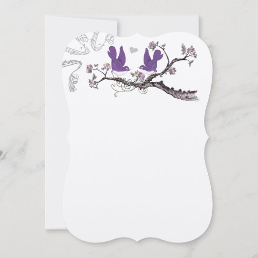 uitnodiging tot het uitzenden van pruimenvogels (Achterkant)