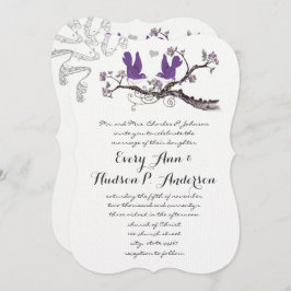  uitnodiging tot het uitzenden van  pruimenvogels 