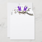  uitnodiging tot het uitzenden van  pruimenvogels  (Achterkant)