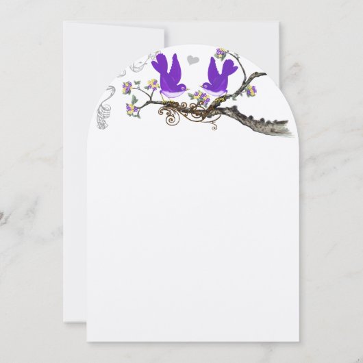  uitnodiging tot het uitzenden van  pruimenvogels  (Achterkant)