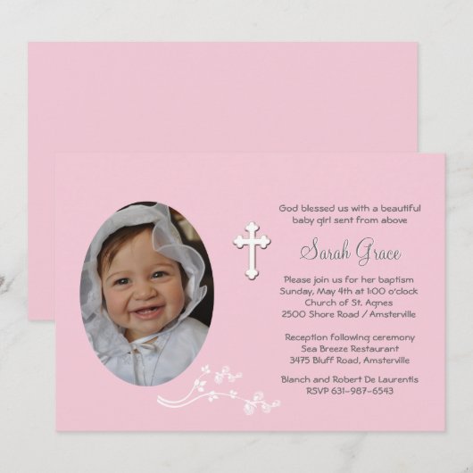 Uitnodiging tot het uitzenden van religieuze foto' (Voorkant / Achterkant)