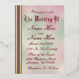 Uitnodiging tot het uitzenden van Rozen en gouden