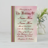 Uitnodiging tot het uitzenden van Rozen en gouden (Staand Voorkant)