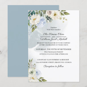 Uitnodiging tot het uitzenden van Rustic Blue Flor
