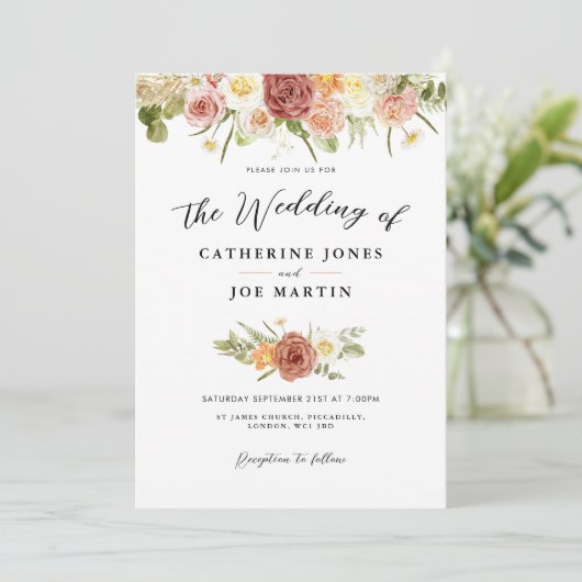 Uitnodiging tot het uitzenden van Rustic Earth Flo (Staand voorkant)