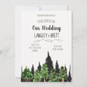 Uitnodiging tot het uitzenden van Rustic Forest Wa (Voorkant)