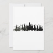 Uitnodiging tot het uitzenden van Rustic Forest Wa (Achterkant)