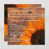 Uitnodiging tot het uitzenden van Rustige Oranje z (Voorkant / Achterkant)