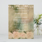 Uitnodiging tot het uitzenden van Rustige Rozen (Staand voorkant)