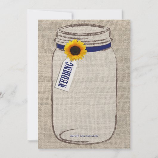 Uitnodiging tot het uitzenden van Rustige zonneblo (Achterkant)