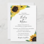 Uitnodiging tot het uitzenden van Rustige zonneblo (Voorkant)