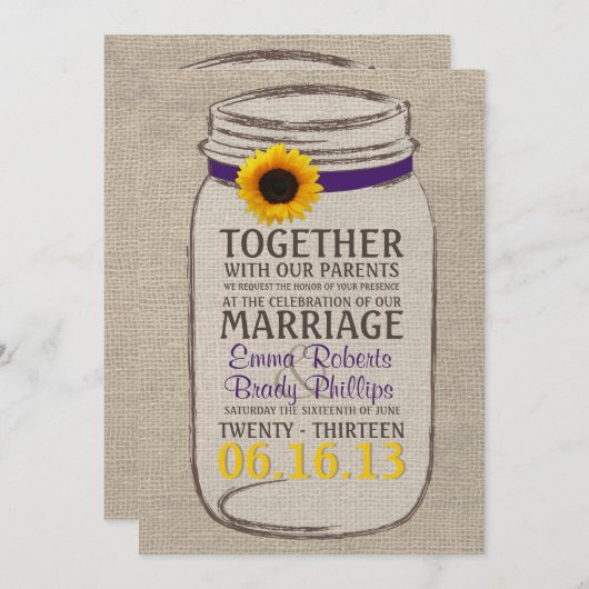 Uitnodiging tot het uitzenden van Rustige zonneblo (Voorkant / Achterkant)