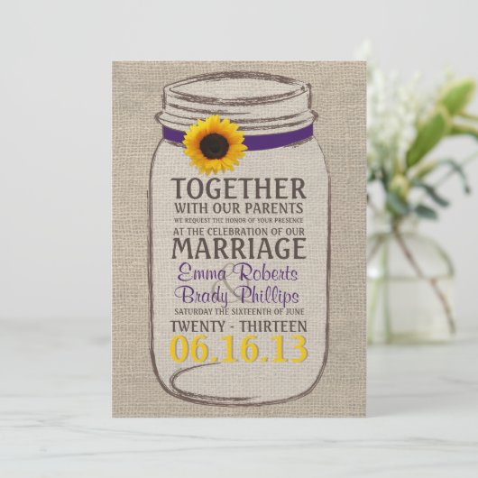 Uitnodiging tot het uitzenden van Rustige zonneblo (Staand voorkant)