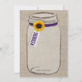 Uitnodiging tot het uitzenden van Rustige zonneblo (Achterkant)