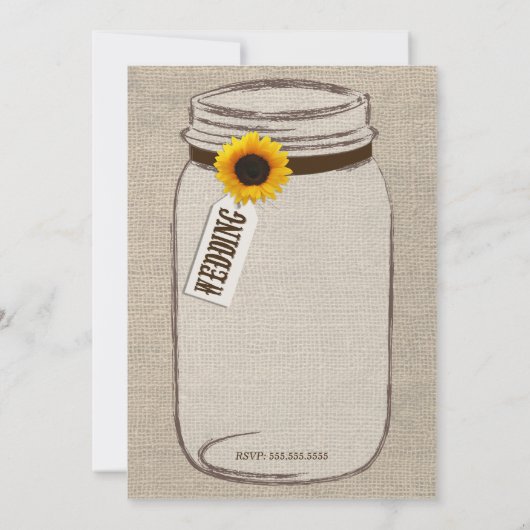 Uitnodiging tot het uitzenden van Rustige zonneblo (Achterkant)