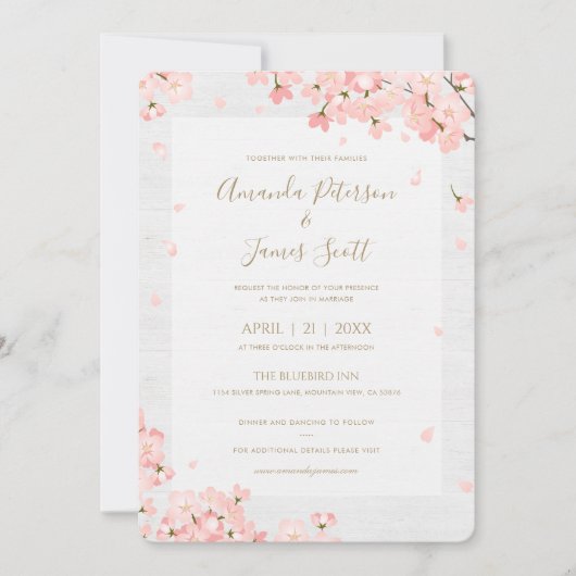 Uitnodiging tot het uitzenden van Sakura-Japanse C (Voorkant)