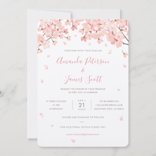 Uitnodiging tot het uitzenden van Sakura-Japanse C (Voorkant)