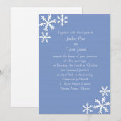 Uitnodiging tot het uitzenden van sneeuwvlokken (Voorkant / Achterkant)