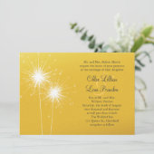 Uitnodiging tot het uitzenden van Sparkler Gold We (Staand voorkant)