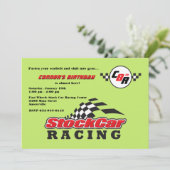 Uitnodiging tot het uitzenden van "Stock Car Racin (Staand voorkant)