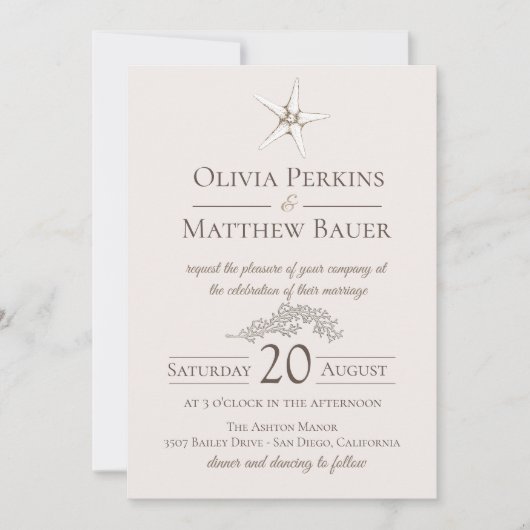 Uitnodiging tot het uitzenden van straarkoraal (Voorkant)