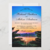 Uitnodiging tot het uitzenden van tropisch palm Le (Voorkant)