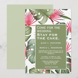 Uitnodiging tot het uitzenden van tropische bruilo