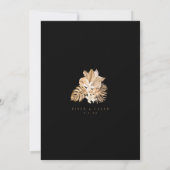 Uitnodiging tot het uitzenden van tropische gouden (Achterkant)