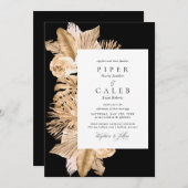 Uitnodiging tot het uitzenden van tropische gouden (Voorkant / Achterkant)