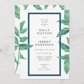 Uitnodiging tot het uitzenden van tropische strand (Voorkant / Achterkant)