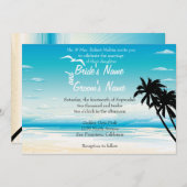 Uitnodiging tot het uitzenden van tropische strate (Voorkant / Achterkant)