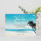 Uitnodiging tot het uitzenden van tropische strate (Staand voorkant)