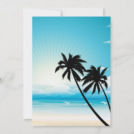 Uitnodiging tot het uitzenden van tropische strate (Achterkant)