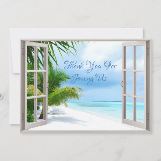 Uitnodiging tot het uitzenden van tropische wedden (Achterkant)