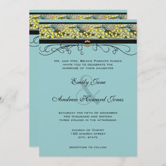 Uitnodiging tot het uitzenden van weduwen (Voorkant / Achterkant)