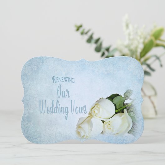 Uitnodiging tot het uitzenden van weduwen - Witte  (Staand voorkant)