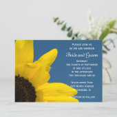 Uitnodiging tot het uitzenden van zonnebloemen en  (Staand voorkant)