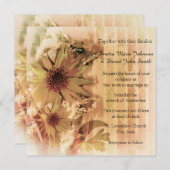  uitnodiging tot het uitzenden van zonnebloempjes (Voorkant / Achterkant)