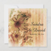  uitnodiging tot het uitzenden van zonnebloempjes (Achterkant)