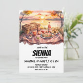 Uitnodiging tot het uitzicht van de zomerPicnic (Staand voorkant)