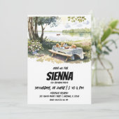 Uitnodiging tot het uitzicht van de zomerPicnic (Staand voorkant)