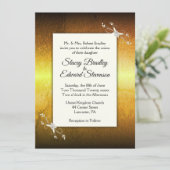 Uitnodiging tot het verbranden van Yellow Haze Wed (Staand voorkant)