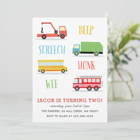 Uitnodiging tot het verjaardagsfeest van het Kind  (Staand voorkant)