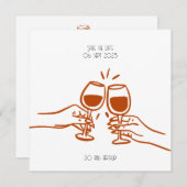 Uitnodiging tot het verjagen - verjaardag (Voorkant / Achterkant)